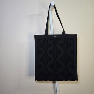 Kate Spade Large Tote Bag Black Spade Pattern KL836 Brooke Carryall